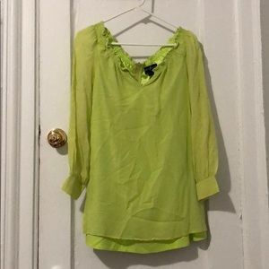 Marciano tunic lime green xs
